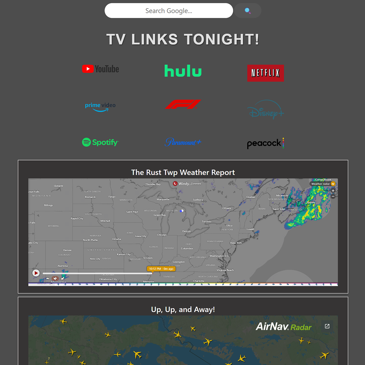 Computis TV dashboard interface