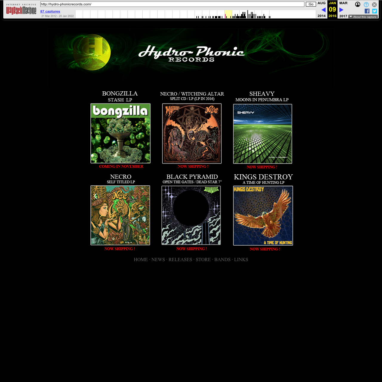 Hydro-Phonic Records site (archived)